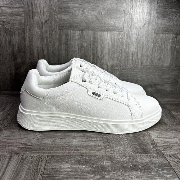 Aldo Serino Men's size 13 Tripe White Casual Shoes - Picture 1 of 8